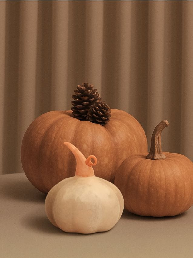 Sinsay - LED lampička v tvare tekvice - béžová