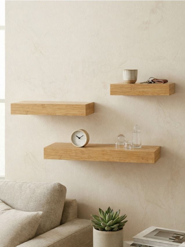 Sinsay - Set de rafturi de perete 3 pack - bej