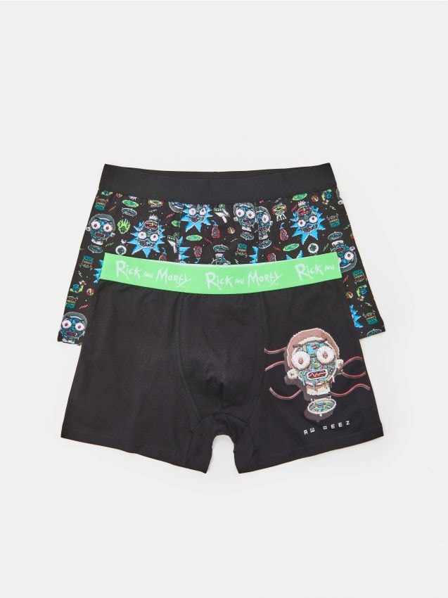 Rick and Morty boxers 2 pack Color black - SINSAY - 0236J-99X