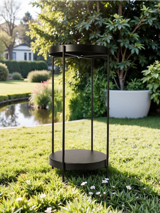 Sinsay - Dvojúrovňový železný stojan na kvety - čierna