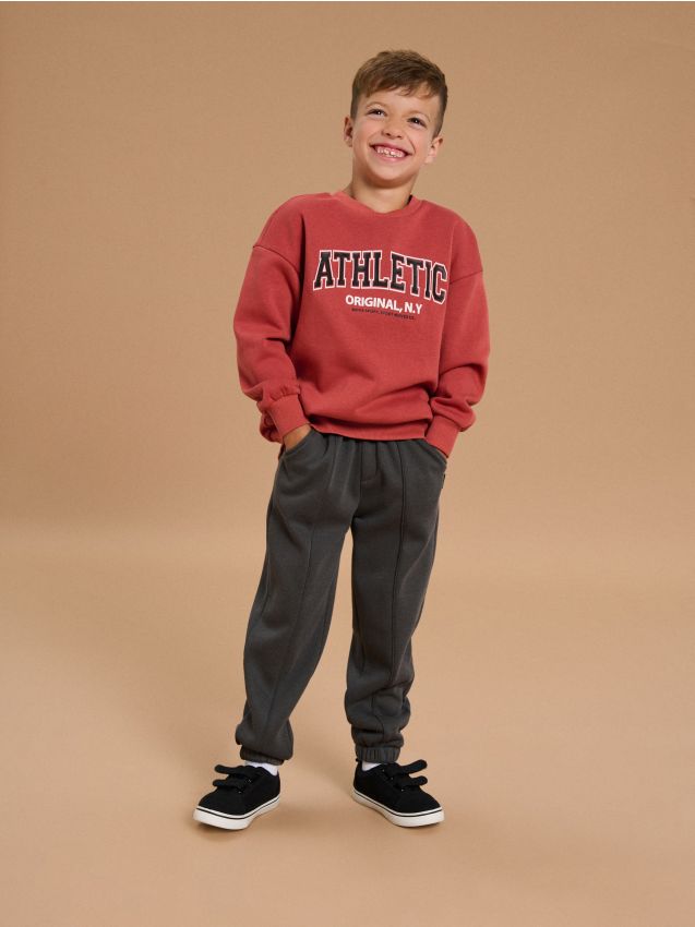 Sinsay - Pantaloni jogger - gri-închis