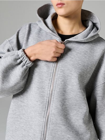 Bluza dresowa z kapturem i ściągaczami