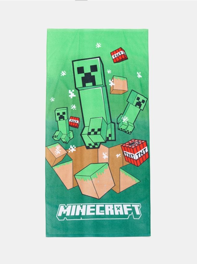 Sinsay - Prosop din bumbac Minecraft - verde