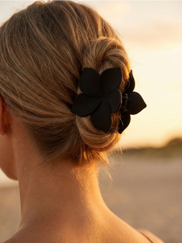Sinsay - Agrafă de păr în formă de floare - negru