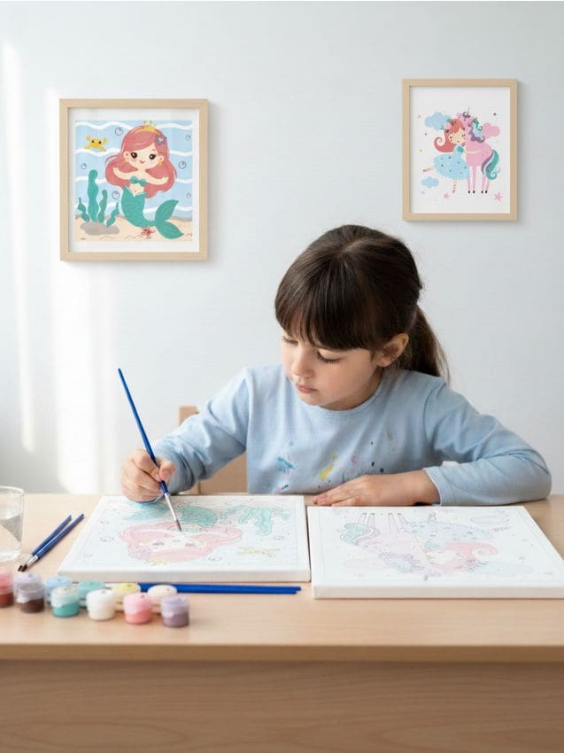 Sinsay - Sada na maľovanie podľa čísel 2 pack - viacfarebná