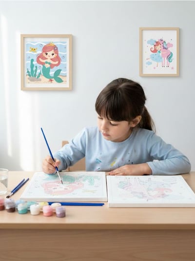 Komplet za barvanje po številkah 2 pack