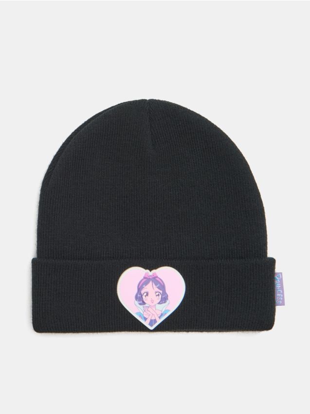 Sinsay - Căciulă tip beanie Disney Princess - negru