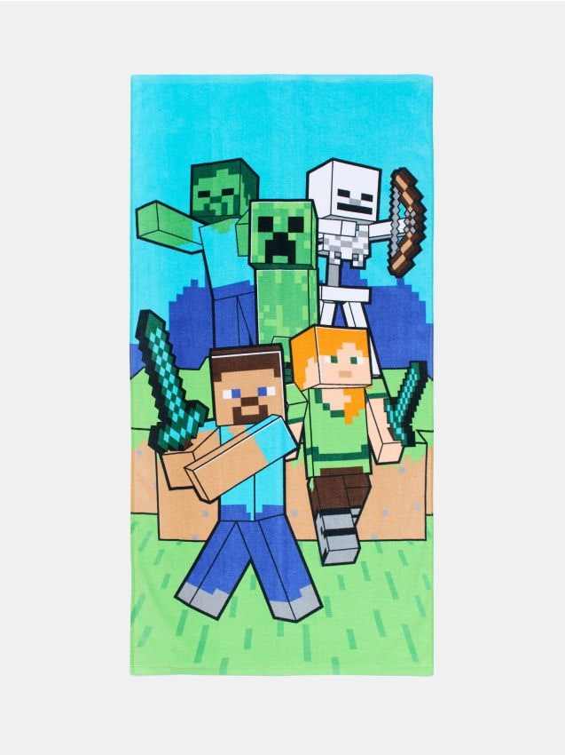 Sinsay - Prosop de baie din bumbac Minecraft - multicolor