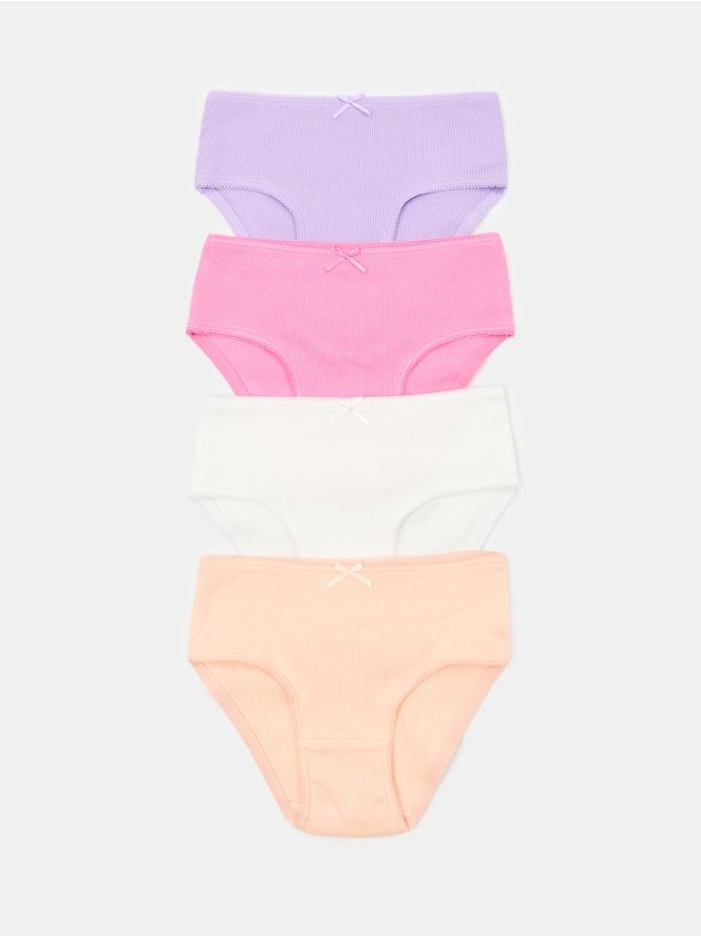 Sinsay - Set de 4 chiloți din bumbac tip slip - multicolor