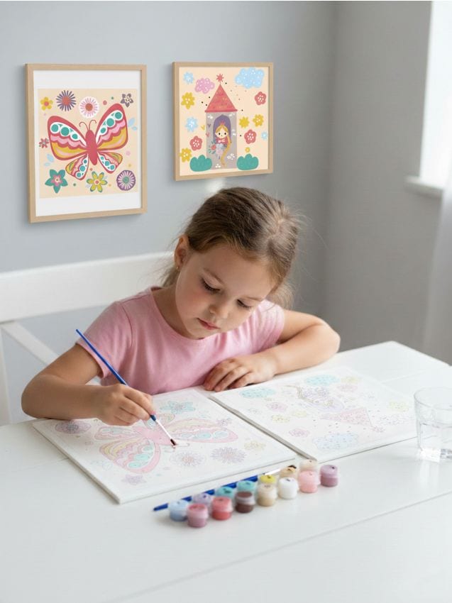 Sinsay - Sada na maľovanie podľa čísel 2 pack - viacfarebná