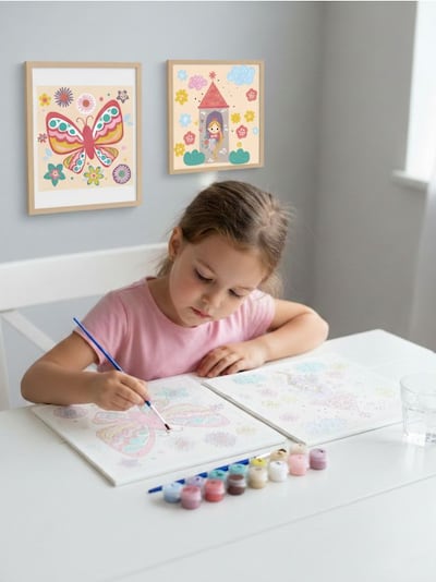 Komplet za barvanje po številkah 2 pack