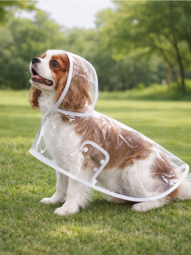 Impermeabile per cane - bianco