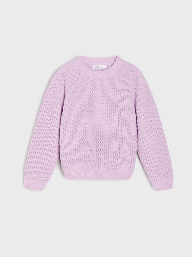 Sinsay - Pulover din tricot striat - lavand