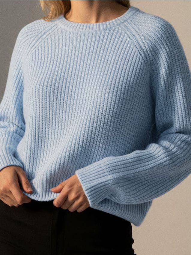 Sinsay - Pásikavý sveter - svetlomodrá