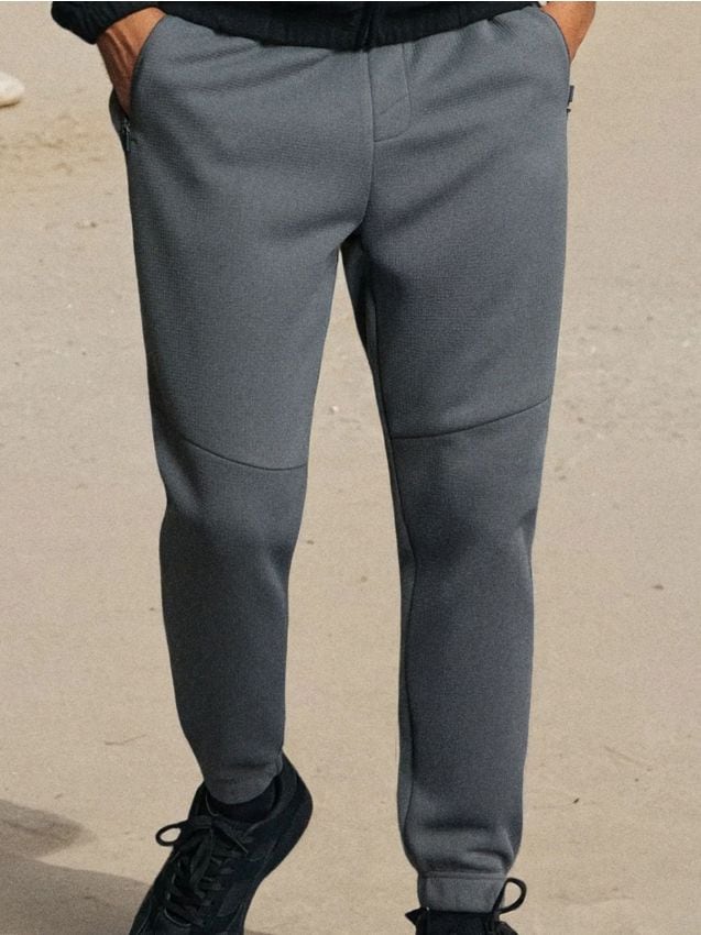 Sinsay - Pantaloni jogger - gri-închis