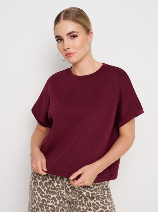 Kurzarm-Sweatshirt - SINSAY