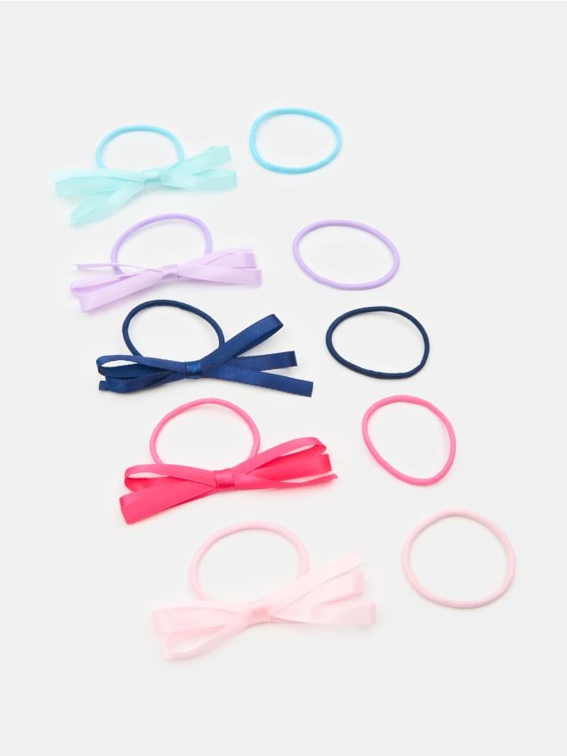 Sinsay - Set de elastice de păr cu funde 10 pack - multicolor