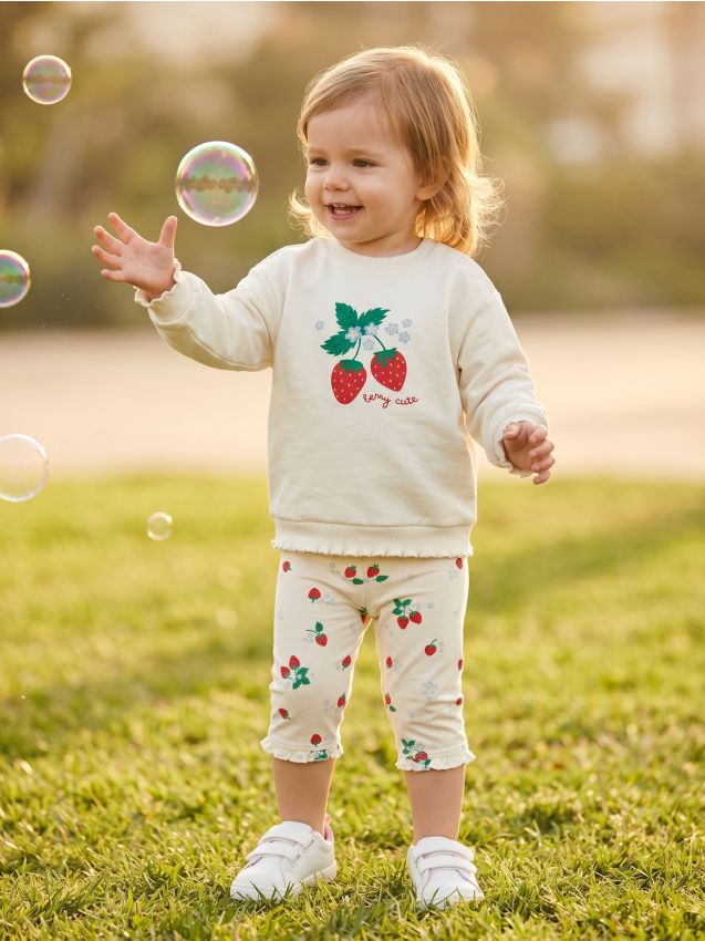 Sinsay - Hanorac cu guler rotund - crem