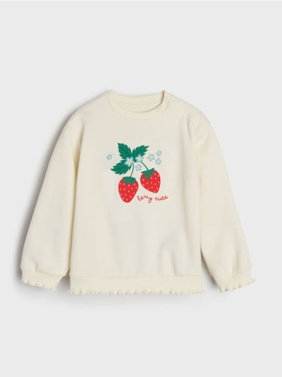 Φούτερ με στρογγυλή λαιμόκοψη