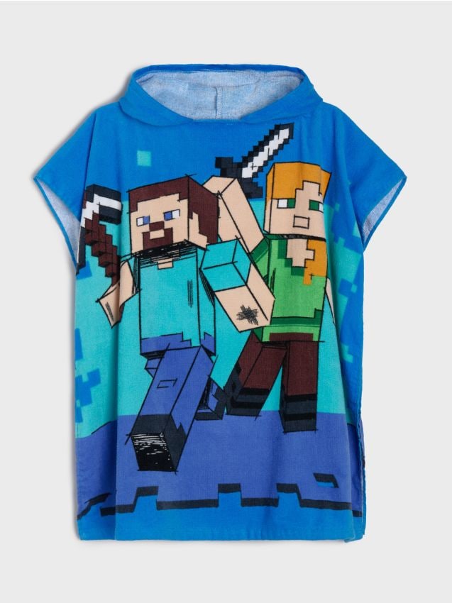 Sinsay - Prosop cu glugă Minecraft - indigo