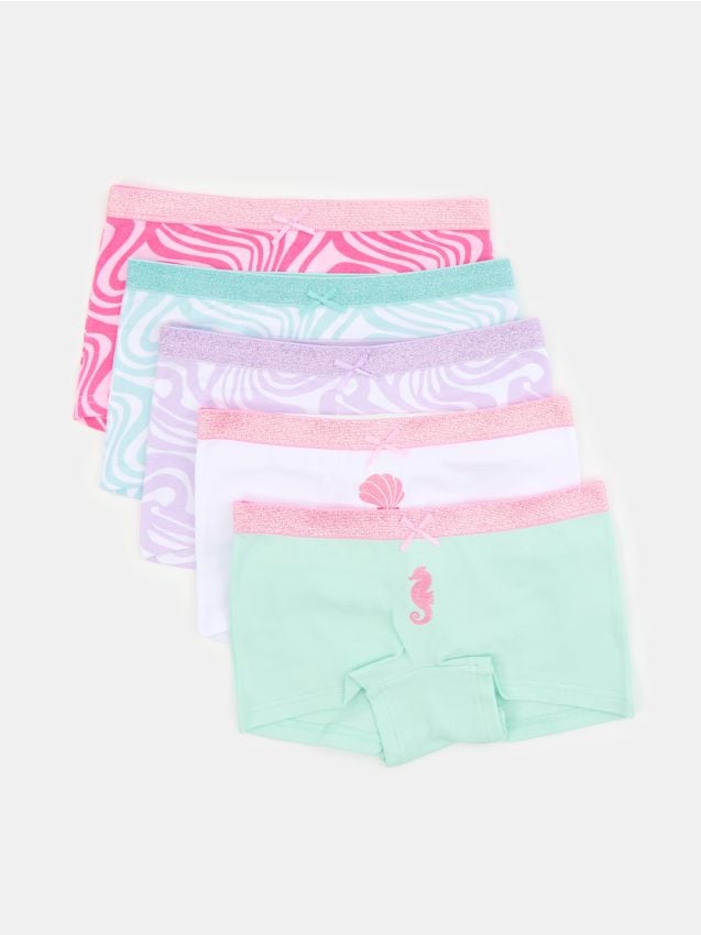 Sinsay - Boxeri din bumbac cu motiv marin 5 pack - multicolor