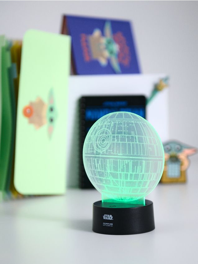 Sinsay - Lampă de veghe LED pentru copii în formă de Steaua Morții Star Wars - clear