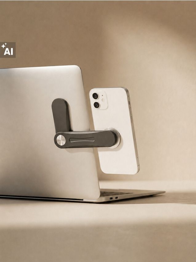 Sinsay - Suport pentru telefon montat pe laptop - argintiu