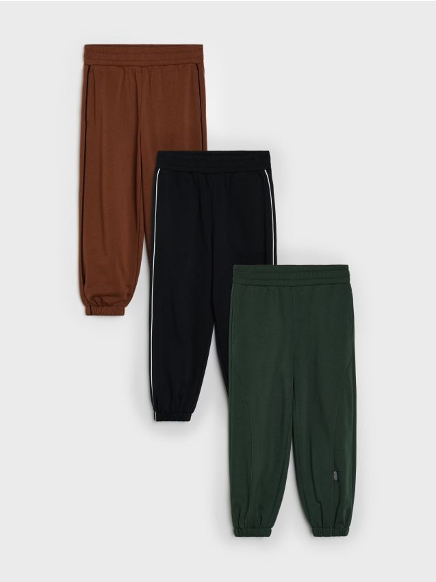 Sinsay - Pantaloni de trening balloon 3 pack - verde-închis