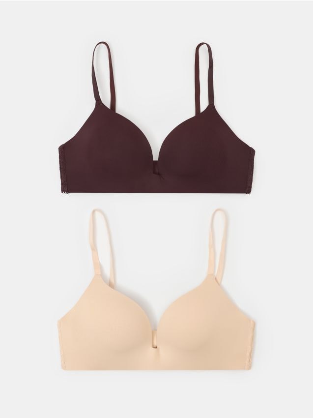 Sinsay - Sutiene cu burete fără sârmă 2 pack - multicolor