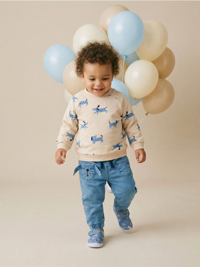 Sinsay - Hanorac cu guler rotund - nude