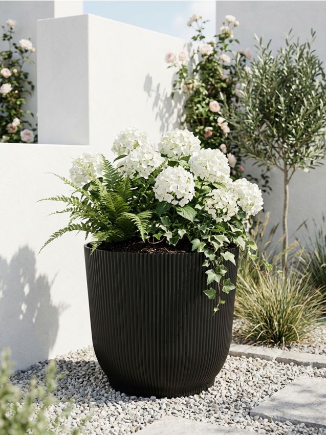 Sinsay - Ghiveci striat - negru