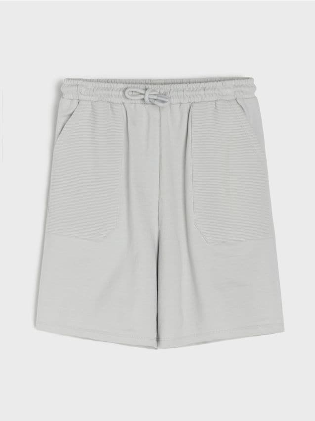 Sinsay - Szorty loose fit - szary