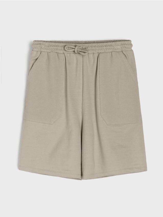 Sinsay - Szorty loose fit - beżowy