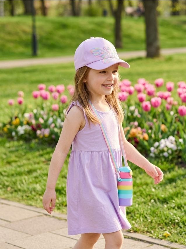 Sinsay - Șapcă cu paiete în formă de fluture - violet-orhidee