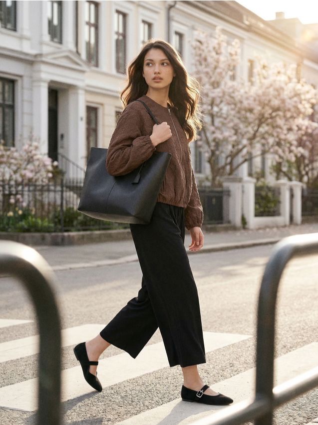 Sinsay - Jachetă bomber jacard cu flori brodate - maro