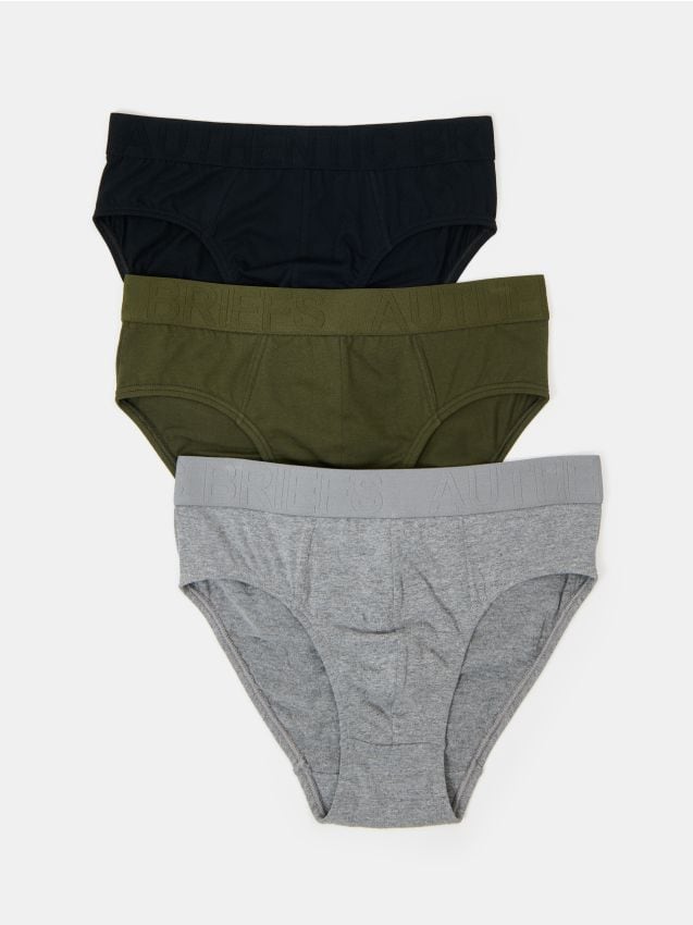 Sinsay - Chiloți slip din bumbac 3 pack - multicolor