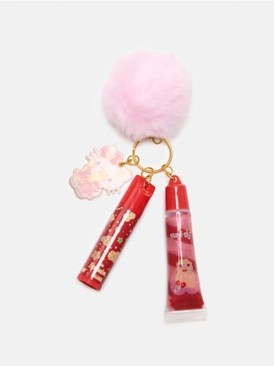 Блиск для губ і бальзам для губ на брелоку Hello Kitty
