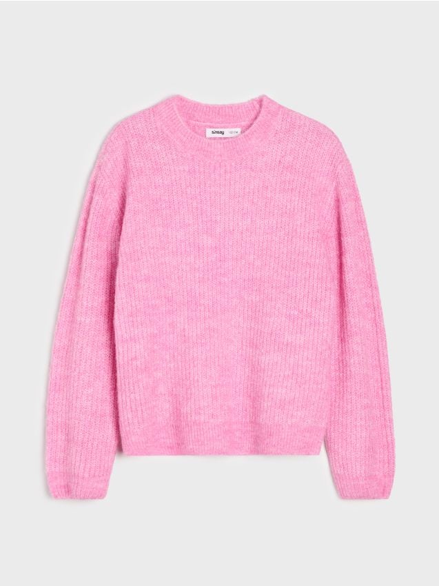 Sinsay - Pulover oversized uni - roz-aprins