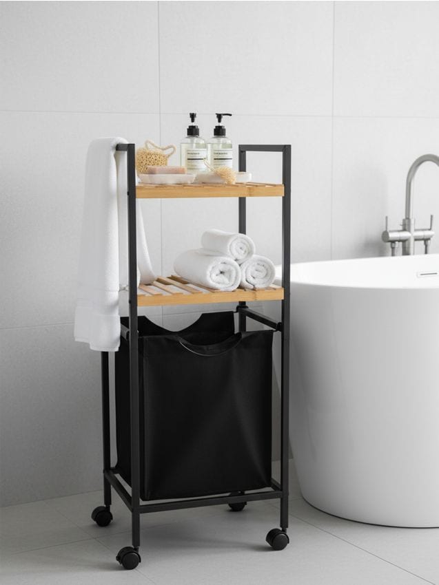 Sinsay - Raft de baie pe două niveluri - negru