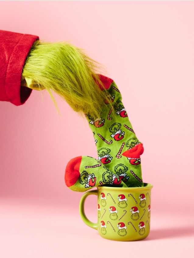 Sinsay - Set cadou de Crăciun: cană și șosete Grinch - multicolor