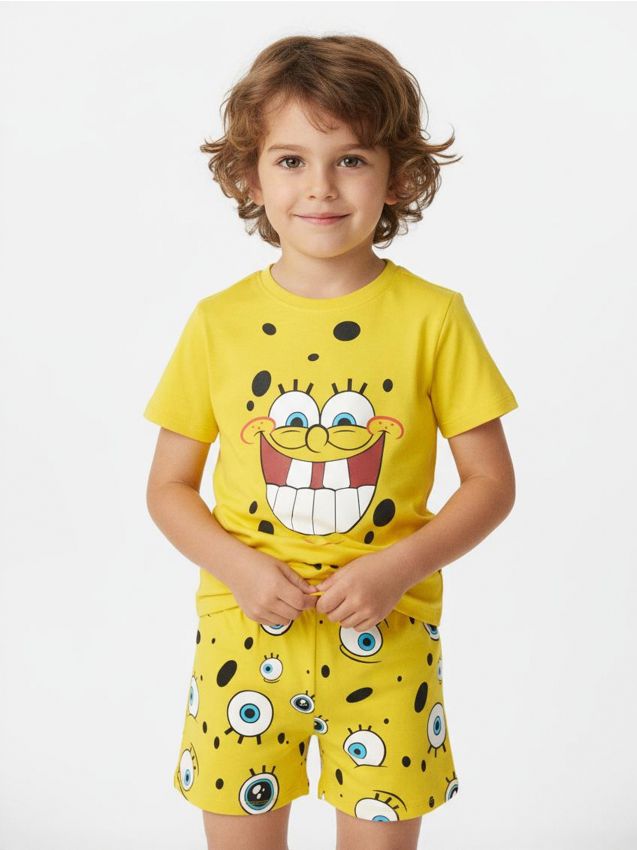 Sinsay - Dvojdielne pyžamo SpongeBob - žltá