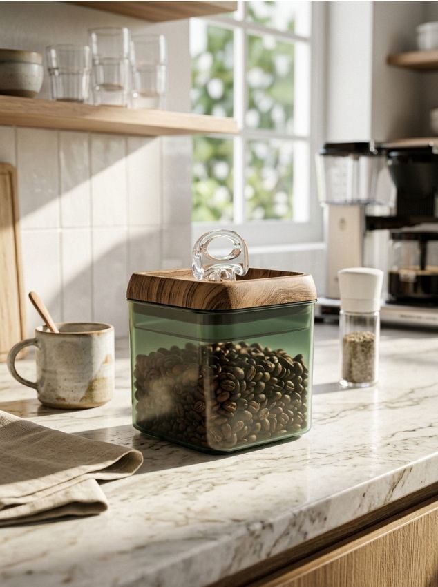 Sinsay - Recipient pentru alimente cu capac - maro