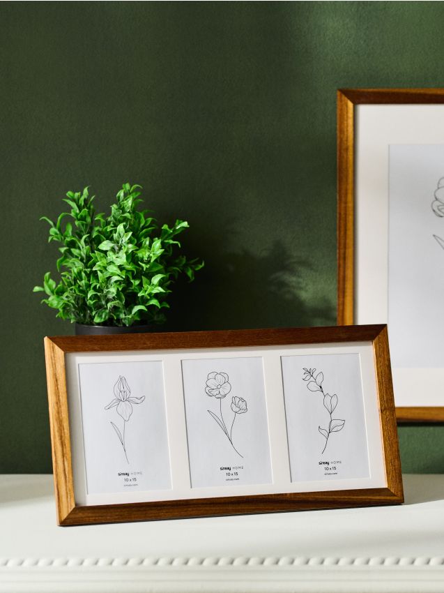 Sinsay - Ramă pentru trei fotografii - bej