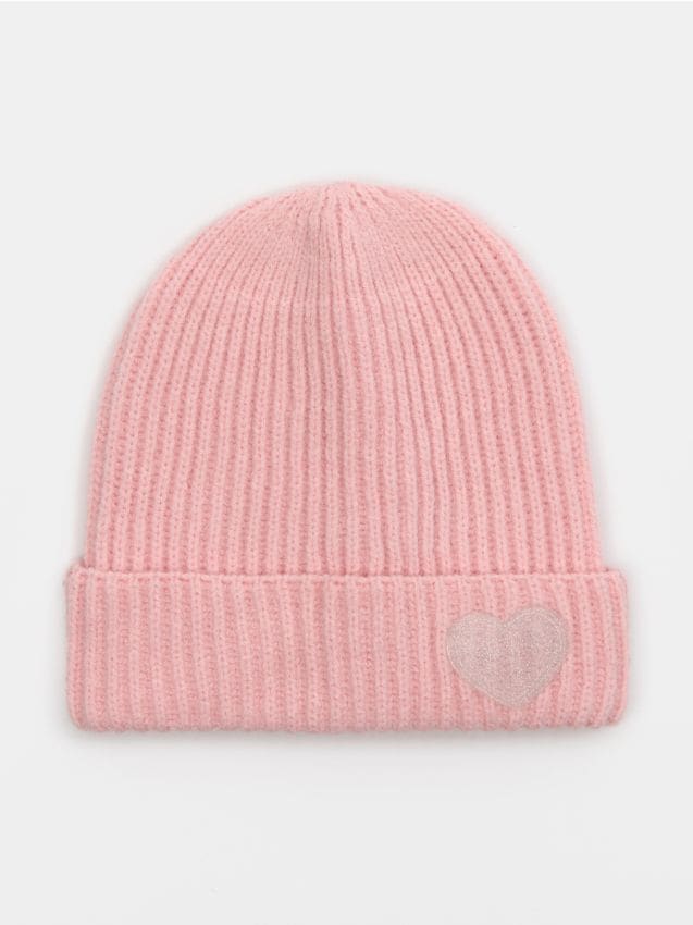 Sinsay Sinsay - Σκουφάκι με στάμπα - ροζ παστελ