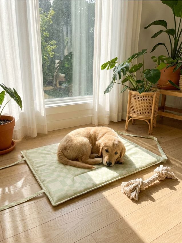 Sinsay - Pat pentru animalul de companie - verde-gălbui