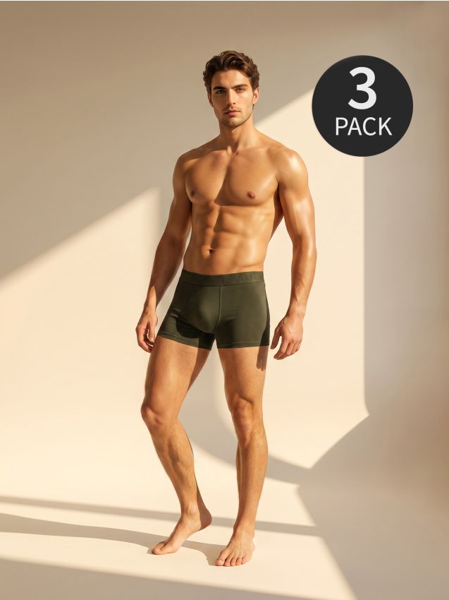 Sinsay - Boxeri din bumbac 3 pack - multicolor