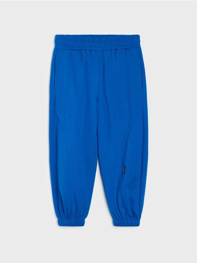 Sinsay - Pantaloni de trening oversize balloon - albastru