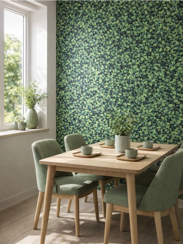 Sinsay - Tapet autoadeziv cu motiv vegetal - verde