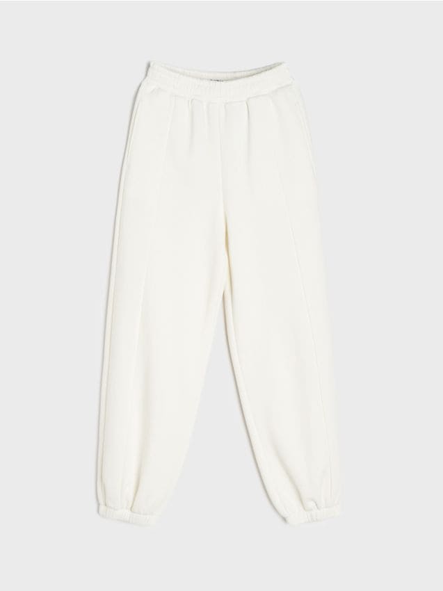 Sinsay - Pantaloni de trening tip jogger - crem
