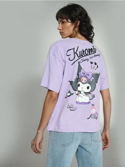 Бавовняна футболка з коротким рукавом Kuromi